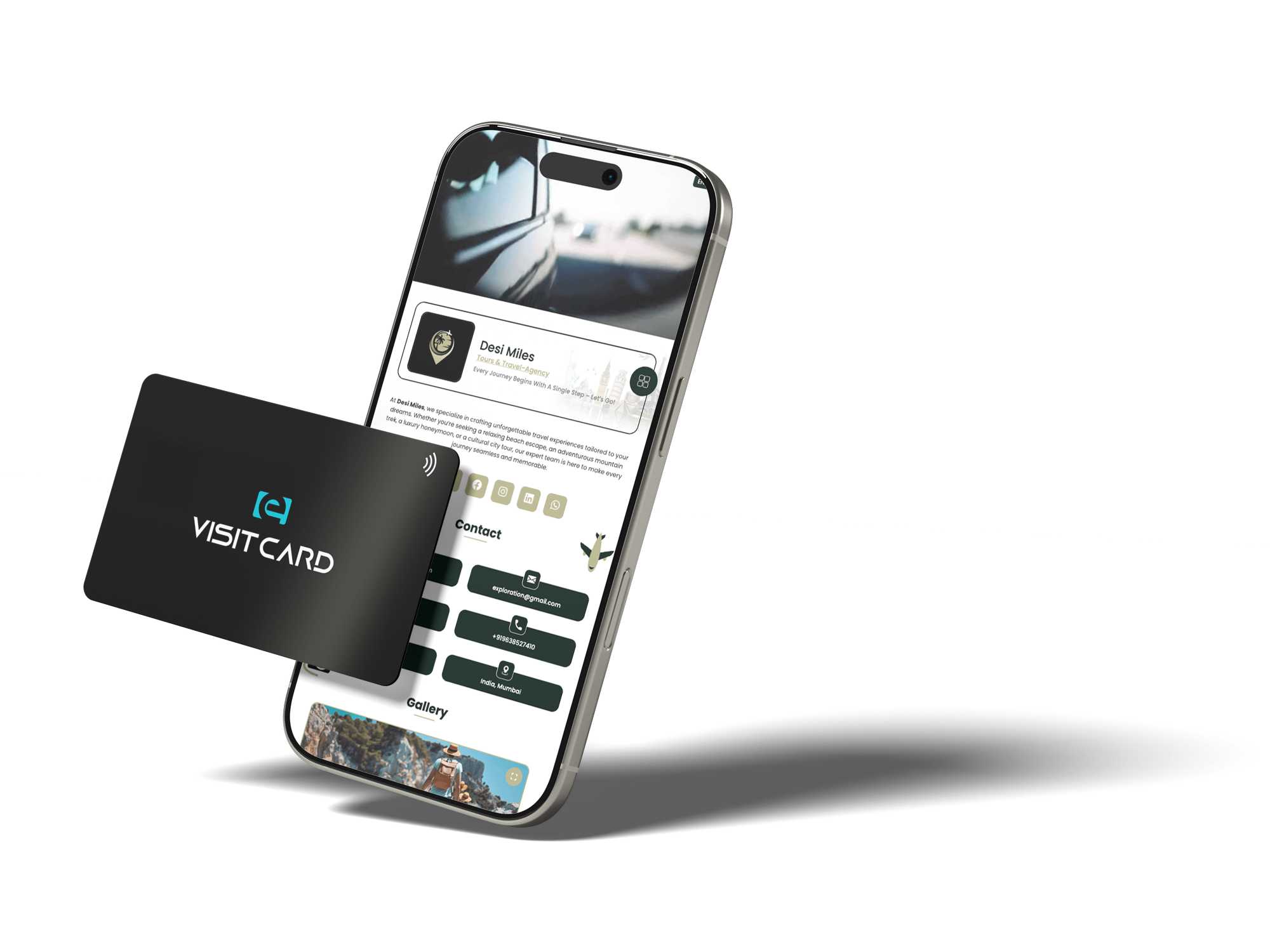 Digital vCard Illustration