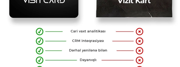 Rəqəmsal Vizitkart Nədir və Niyə Ənənəvi Vizitkartların Əvəzidir?