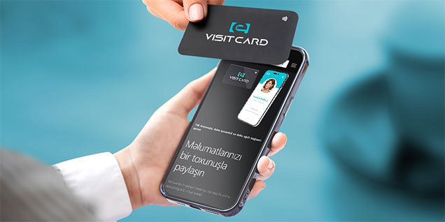 Rəqəmsal elektron vizit kartlar